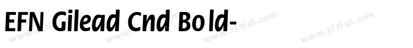 EFN Gilead Cnd Bold字体转换